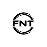 fnt logotyp design, inspiration för en unik identitet. modern elegans och kreativ design. vattenmärke din Framgång med de slående detta logotyp. vektor