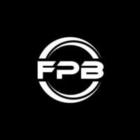 fpb logotyp design, inspiration för en unik identitet. modern elegans och kreativ design. vattenmärke din Framgång med de slående detta logotyp. vektor