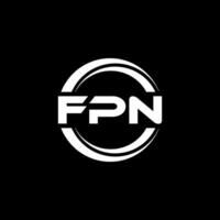 fpn Logo Design, Inspiration zum ein einzigartig Identität. modern Eleganz und kreativ Design. Wasserzeichen Ihre Erfolg mit das auffällig diese Logo. vektor