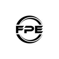 fpe logotyp design, inspiration för en unik identitet. modern elegans och kreativ design. vattenmärke din Framgång med de slående detta logotyp. vektor