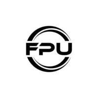 fpu Logo Design, Inspiration zum ein einzigartig Identität. modern Eleganz und kreativ Design. Wasserzeichen Ihre Erfolg mit das auffällig diese Logo. vektor