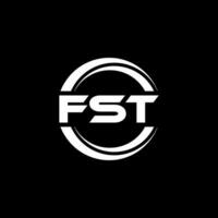 fst Logo Design, Inspiration zum ein einzigartig Identität. modern Eleganz und kreativ Design. Wasserzeichen Ihre Erfolg mit das auffällig diese Logo. vektor