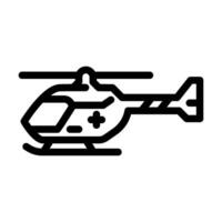 Luft- und Raumfahrt Medizin Luftfahrt Ingenieur Linie Symbol Vektor Illustration