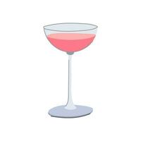 Wein-Cocktail-Gläser Cartoon-Vektor-Illustration vektor