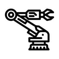 industriell Automatisierung mechanisch Ingenieur Linie Symbol Vektor Illustration