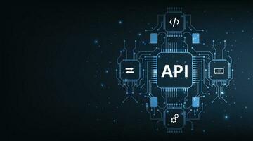 Anwendung Programmierung Schnittstelle API. vektor