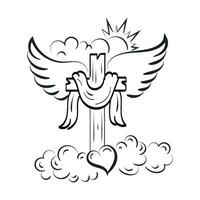 kristen symbol design för skriva ut vektor