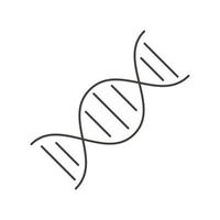 Chemie genetische DNA-Molekül-Wissenschaftslinie Stil vektor