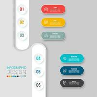 Infografik-Vorlage Geschäftskonzept mit Diagramm. vektor
