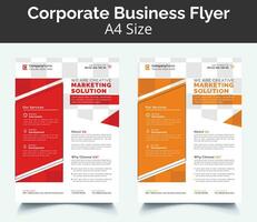 Corporate Business Flyer Poster Broschüre Broschüre Cover Design Design Hintergrund, zweifarbiges Schema, Vektor-Vorlage in a4 Größe vektor