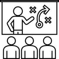 lärare ikon symbol vektor bild. illustration av de Träning företag skola klassrum ikon design bild.