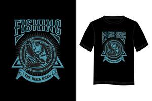 fiske de rulle handla t-shirt design. fiske t-shirt design. vektor t-shirt design.