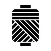 Spule Vektor Glyphe Symbol zum persönlich und kommerziell verwenden.