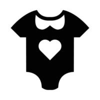 Baby Kleider Vektor Glyphe Symbol zum persönlich und kommerziell verwenden.