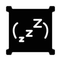 Kissen Vektor Glyphe Symbol zum persönlich und kommerziell verwenden.