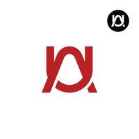 brev au ua monogram logotyp design vektor