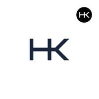 brev hk monogram logotyp design vektor