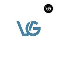 Brief vg Monogramm Logo Design vektor