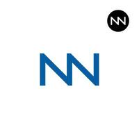 brev nn monogram logotyp design vektor