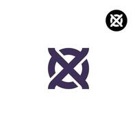 Brief Ochse xo Monogramm Logo Design vektor