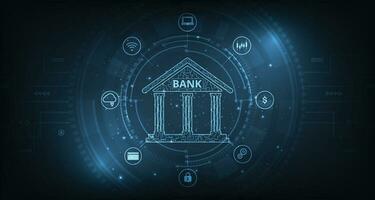 online Bankwesen Technologie Konzept. vektor
