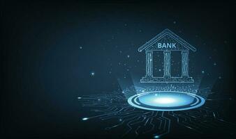bank teknologi begrepp. vektor