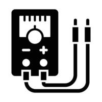 Voltmeter Vektor Glyphe Symbol zum persönlich und kommerziell verwenden.