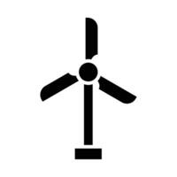 eolic turbin vektor glyf ikon för personlig och kommersiell använda sig av.