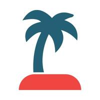 Insel Glyphe zwei Farbe Symbol zum persönlich und kommerziell verwenden. vektor