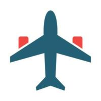 Flugzeug Glyphe zwei Farbe Symbol zum persönlich und kommerziell verwenden. vektor