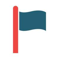 Flagge Glyphe zwei Farbe Symbol zum persönlich und kommerziell verwenden. vektor