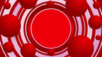 röd abstrakt bakgrund, geometrisk runda form för röd tema design vektor