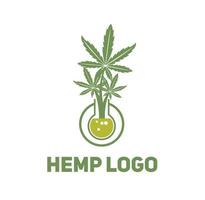 Hanf-Marihuana-Blatt-Logo-Design-Illustrationsvektor-Eps-Format, geeignet für Ihre Designanforderungen, Logos, Illustrationen, Animationen usw. vektor