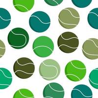 Tennisball nahtlose Muster, grüne Tennisball nahtlose Muster. vektor