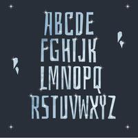 Eisige Alphabet-Vektor vektor