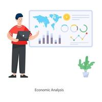 ekonomiskt analysdiagram vektor