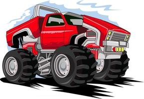 Monster Truck Off Road Illustrationsvektor vektor