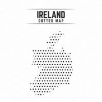 gepunktete karte von irland vektor