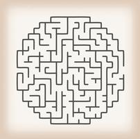 Maze Game On Vintage Hintergrund vektor