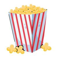 modisch Film Popcorn vektor