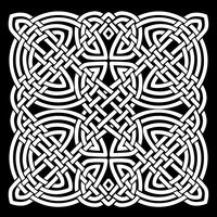 Weißer und schwarzer keltischer Mandala-Hintergrund