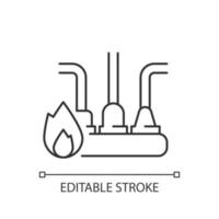 Lineares Symbol für Stromkreisüberlastung vektor