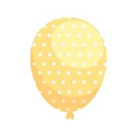 gelber Ballon Helium vektor