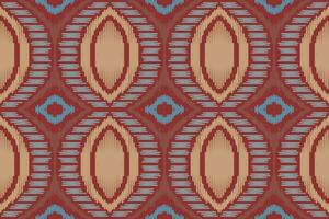 Motiv Ikat Blumen- Paisley Stickerei Hintergrund. Ikat Diamant geometrisch ethnisch orientalisch Muster traditionell.aztekisch Stil abstrakt Vektor Design zum Textur, Stoff, Kleidung, Verpackung, Sarong.