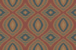 Ikat Damast Stickerei Hintergrund. Ikat Blumen geometrisch ethnisch orientalisch Muster traditionell. Ikat aztekisch Stil abstrakt Design zum drucken Textur, Stoff, Saree, Sari, Teppich. vektor