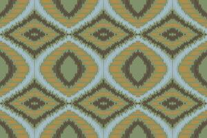 Ikat Damast Stickerei Hintergrund. Ikat Muster geometrisch ethnisch orientalisch Muster traditionell.aztekisch Stil abstrakt Vektor illustration.design zum Textur, Stoff, Kleidung, Verpackung, Sarong.