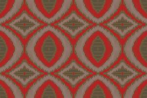 Ikat nahtlos Muster Stickerei Hintergrund. Ikat Chevron geometrisch ethnisch orientalisch Muster traditionell.aztekisch Stil abstrakt Vektor Design zum Textur, Stoff, Kleidung, Verpackung, Sarong.