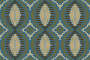 Ikat Blumen- Paisley Stickerei Hintergrund. Ikat Muster geometrisch ethnisch orientalisch Muster traditionell.aztekisch Stil abstrakt Vektor illustration.design zum Textur, Stoff, Kleidung, Verpackung, Sarong.