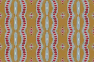 Ikat Stoff Paisley Stickerei Hintergrund. Ikat Designs geometrisch ethnisch orientalisch Muster traditionell. Ikat aztekisch Stil abstrakt Design zum drucken Textur, Stoff, Saree, Sari, Teppich. vektor