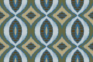 Ikat Paisley Muster Stickerei Hintergrund. Ikat Hintergrund geometrisch ethnisch orientalisch Muster traditionell.aztekisch Stil abstrakt Vektor Design zum Textur, Stoff, Kleidung, Verpackung, Sarong.